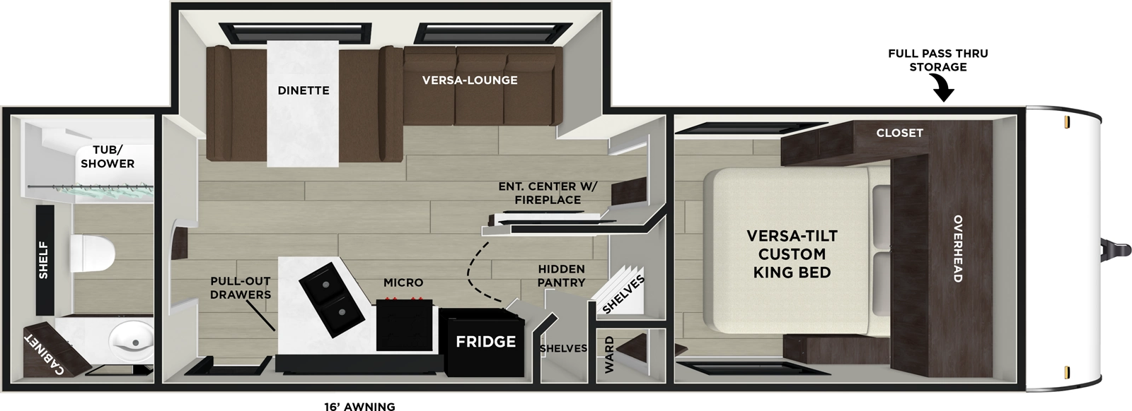 2026 Wildwood X-Lite 25ICE Floorplan - Forest River RV